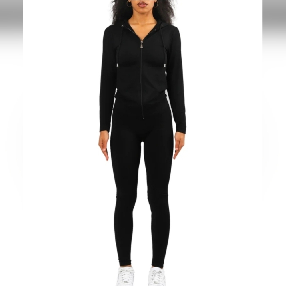 New Mix Women's Two Piece Black Set